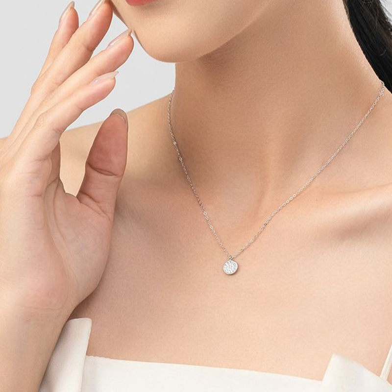 圓滿鑽吊墜鎖骨鏈項鍊
