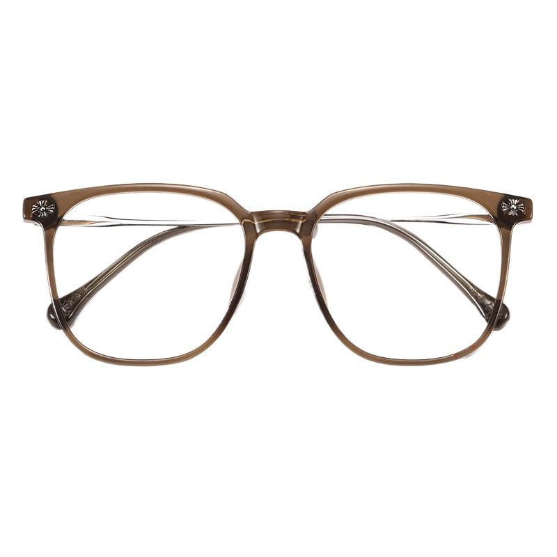 กรอบทรงสี่เหลี่ยมใสน้ำหนักเบาสไตล์เรโทร/3 สี