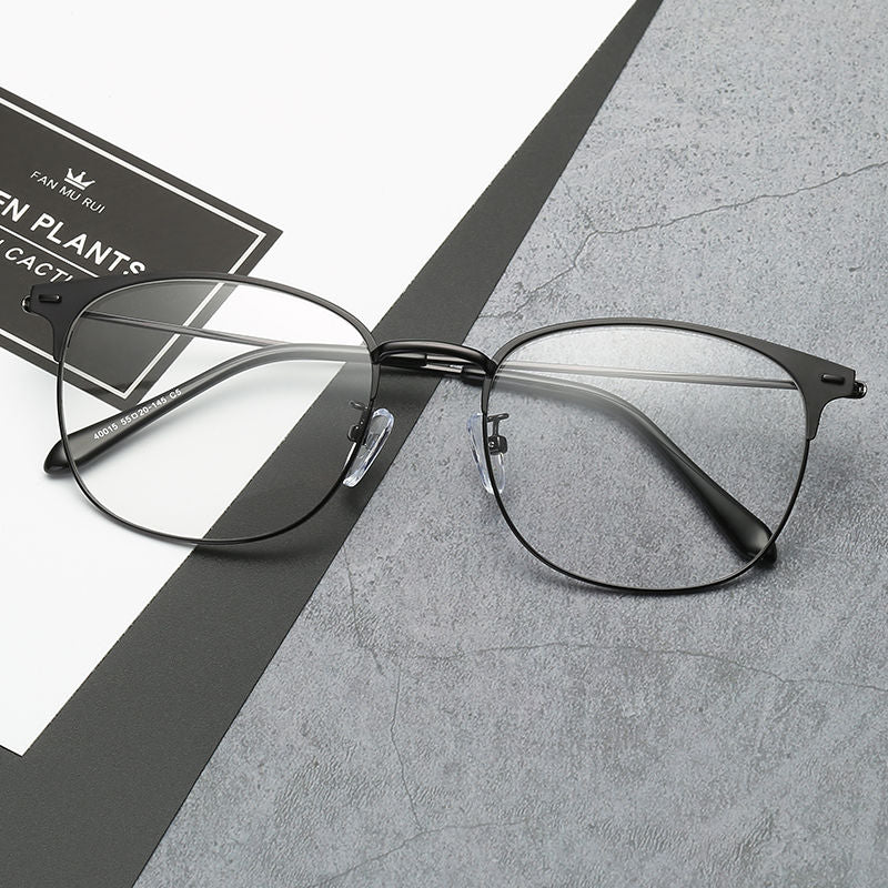 กรอบแว่นทรงกลมโลหะน้ำหนักเบามาก / 3 สี