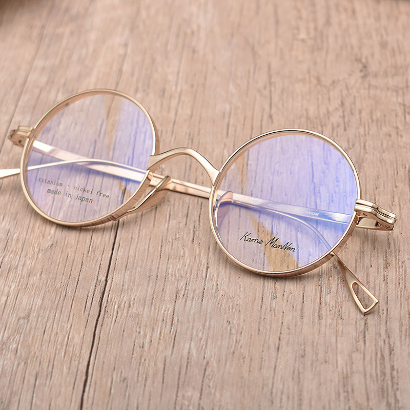 แว่นตาทรงกลมน้ำหนักเบาพิเศษ ไทเทเนียมแท้จากญี่ปุ่น / 4 สี