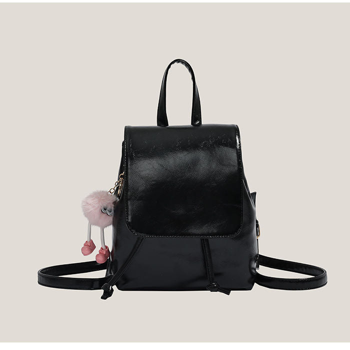 กระเป๋าเป้สะพายหลังแบบมีหัวเข็มขัดแม่เหล็ก น้ำหนักเบา หรูหรา เรียบง่าย / 4 สี