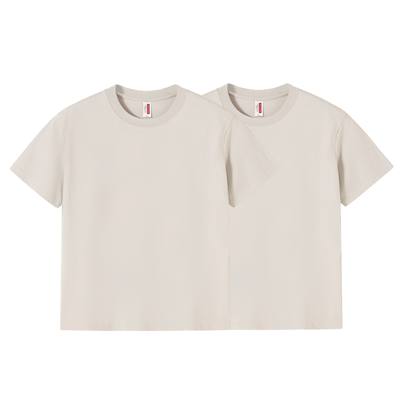 Round neck casual all-match plain cotton short T-sleeve / 8 colors