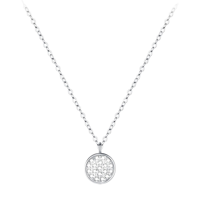 圓滿鑽吊墜鎖骨鏈項鍊