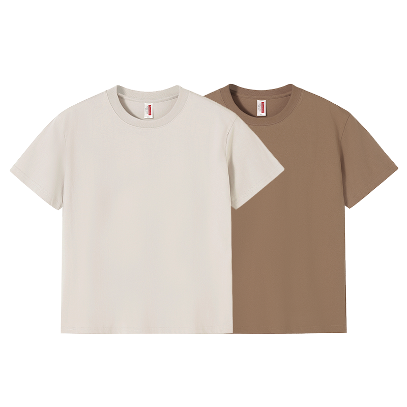 Round neck casual all-match plain cotton short T-sleeve / 8 colors