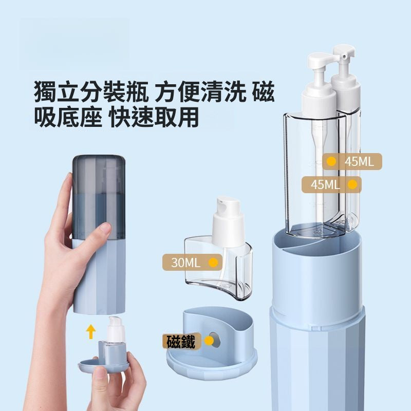 ชุดแปรงสีฟัน 3-in-1 อเนกประสงค์พกพาสำหรับเดินทาง / 3 สี