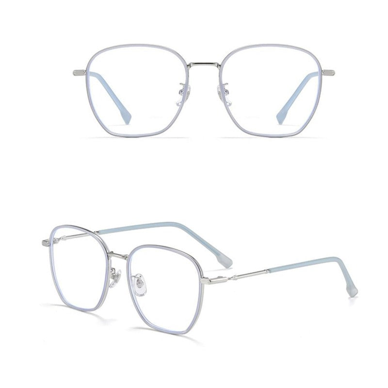 氣質超輕復古多邊形眼鏡框/5色