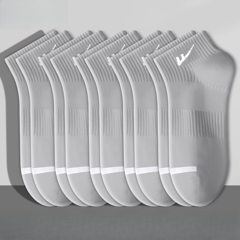 ถุงเท้ากีฬาผ้าฝ้ายสั้นตาข่ายระบายอากาศดูดซับเหงื่อ / 3 สี