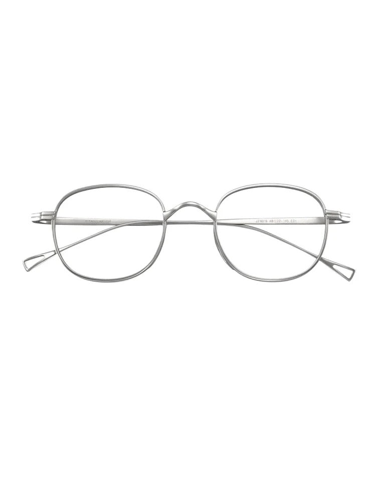 Pure titanium light retro literary frame 