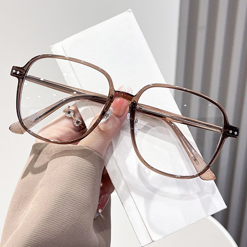 韓系大框素顏街拍鉚釘鏡框/6色