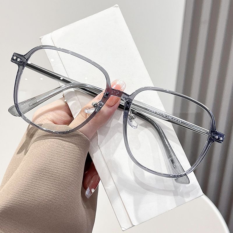 韓系大框素顏街拍鉚釘鏡框/6色