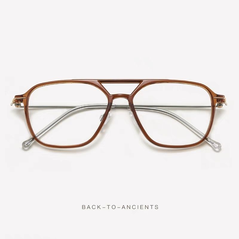 韓系復古雙梁超輕眼鏡框/6色