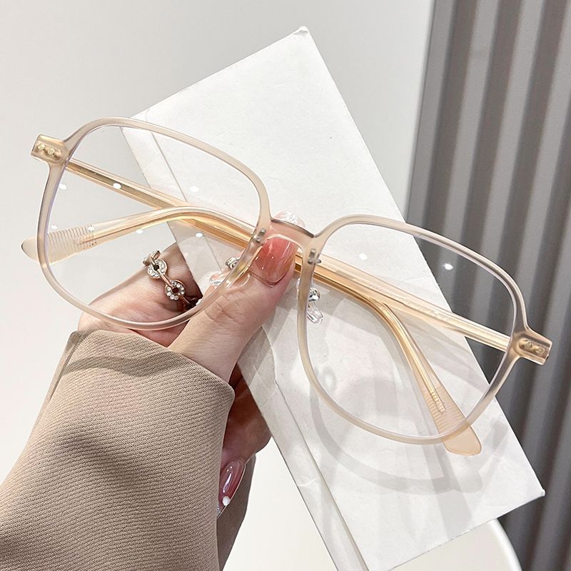 韓系大框素顏街拍鉚釘鏡框/6色