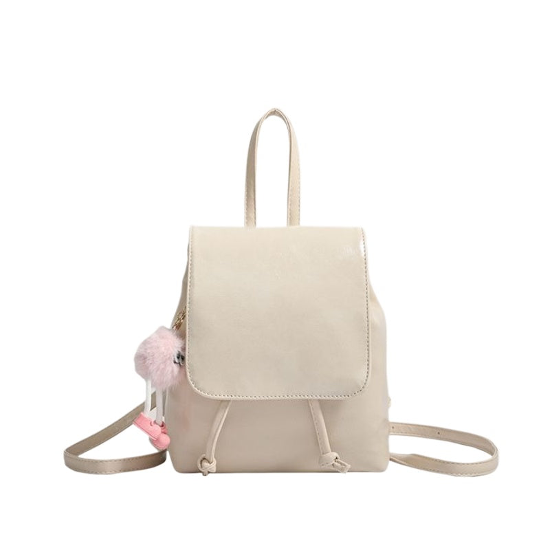 กระเป๋าเป้สะพายหลังแบบมีหัวเข็มขัดแม่เหล็ก น้ำหนักเบา หรูหรา เรียบง่าย / 4 สี