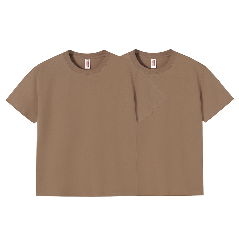 Round neck casual all-match plain cotton short T-sleeve / 8 colors