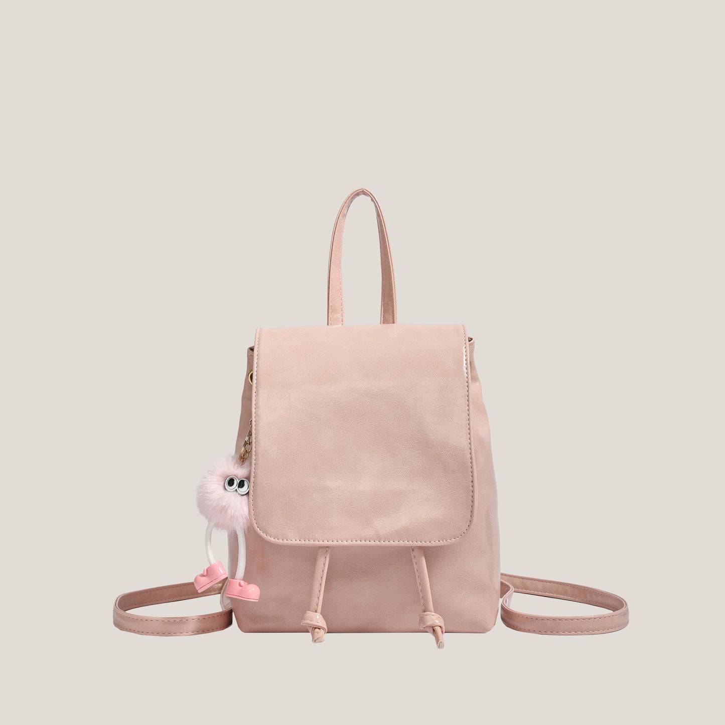 กระเป๋าเป้สะพายหลังแบบมีหัวเข็มขัดแม่เหล็ก น้ำหนักเบา หรูหรา เรียบง่าย / 4 สี