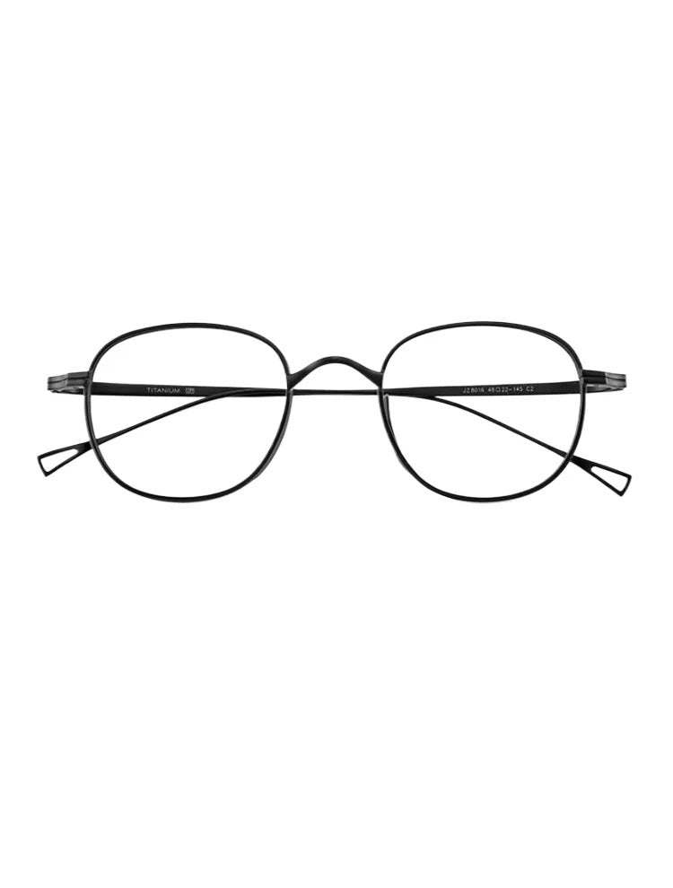 Pure titanium light retro literary frame 