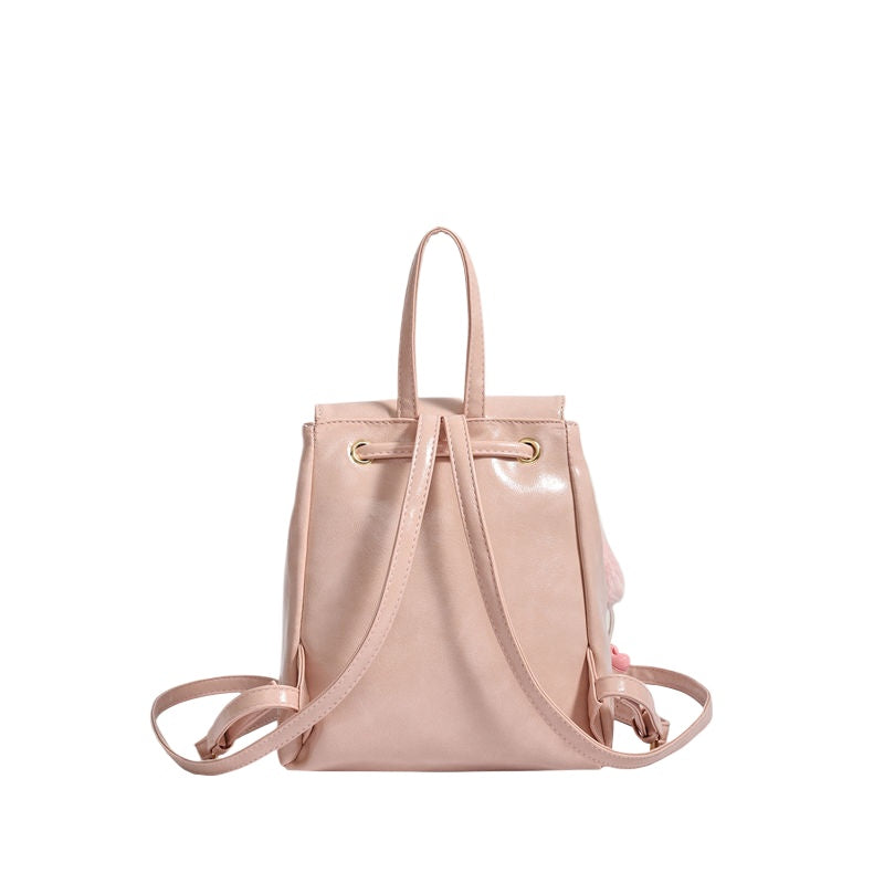 กระเป๋าเป้สะพายหลังแบบมีหัวเข็มขัดแม่เหล็ก น้ำหนักเบา หรูหรา เรียบง่าย / 4 สี