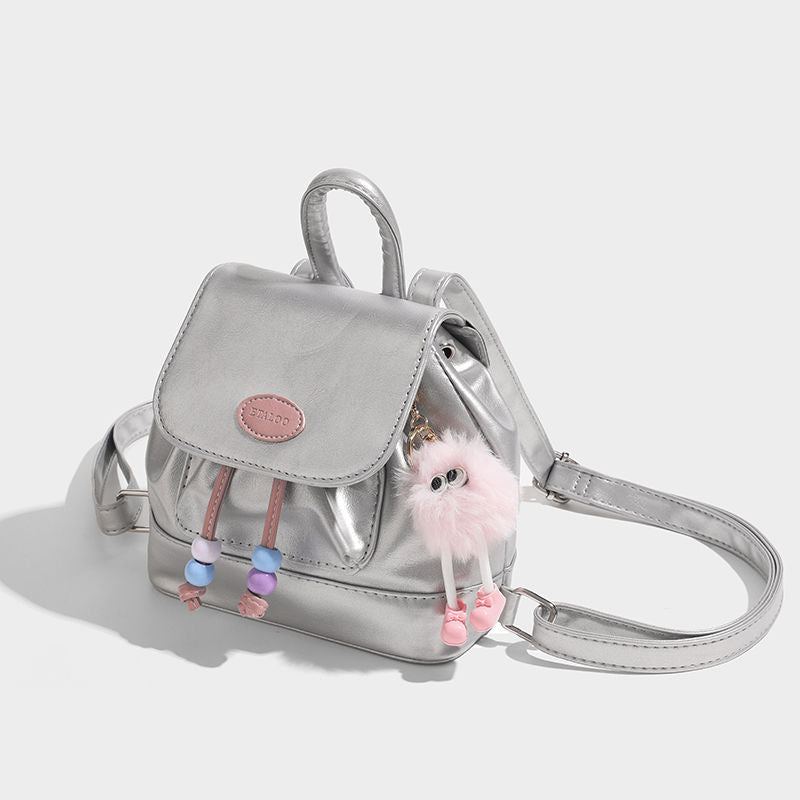 กระเป๋าเป้สะพายหลังมินิสไตล์ย้อนยุคแบบอเมริกัน / 3 สี