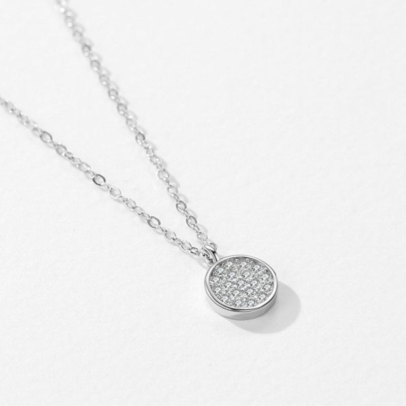 圓滿鑽吊墜鎖骨鏈項鍊