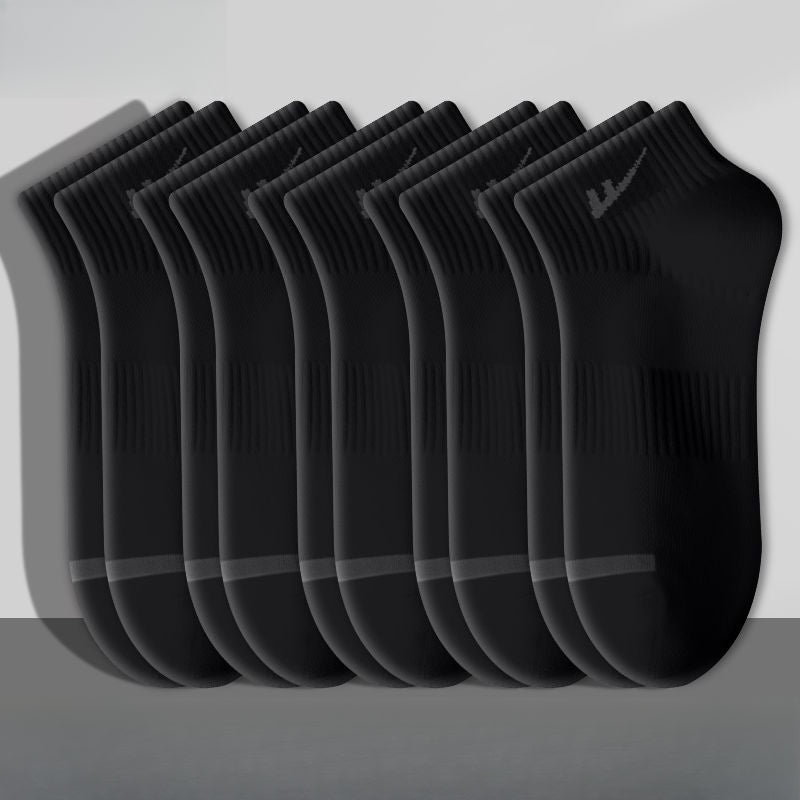 ถุงเท้ากีฬาผ้าฝ้ายสั้นตาข่ายระบายอากาศดูดซับเหงื่อ / 3 สี