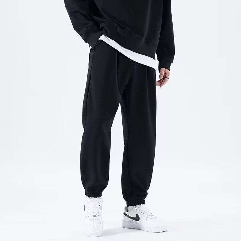 百搭休閒運動束腳衛褲/2色