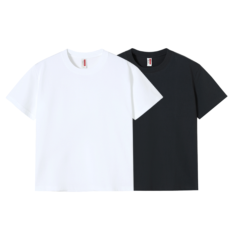 Round neck casual all-match plain cotton short T-sleeve / 8 colors