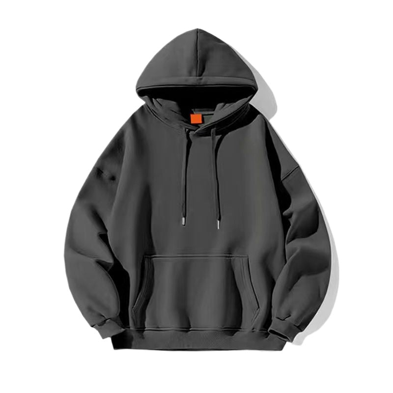Casual Hooded Sweatshirt in Solid Color - Relaxed Style / 13 Colors