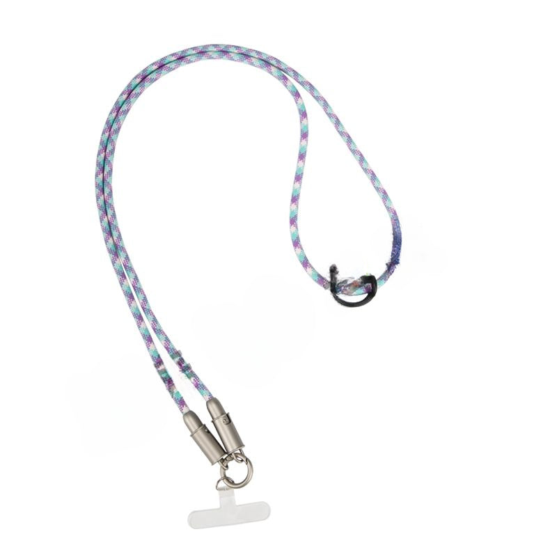 สายคล้องโทรศัพท์แบบคล้องไหล่ป้องกันการสูญหาย 2-in-1 / 4 สี