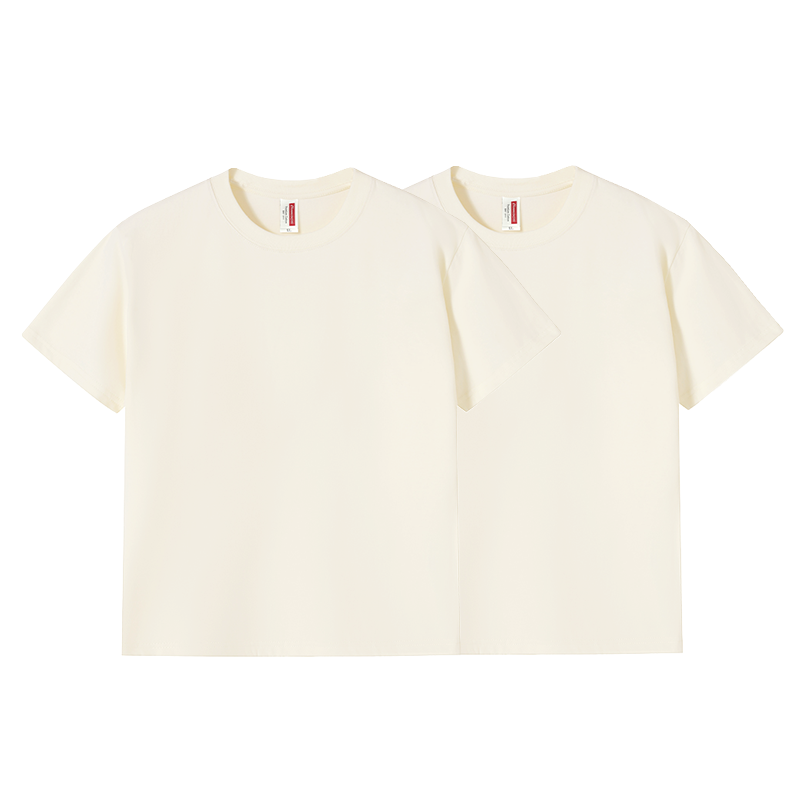 Round neck casual all-match plain cotton short T-sleeve / 8 colors