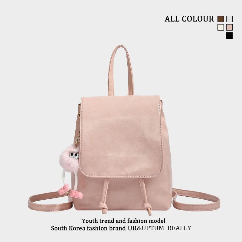 กระเป๋าเป้สะพายหลังแบบมีหัวเข็มขัดแม่เหล็ก น้ำหนักเบา หรูหรา เรียบง่าย / 4 สี