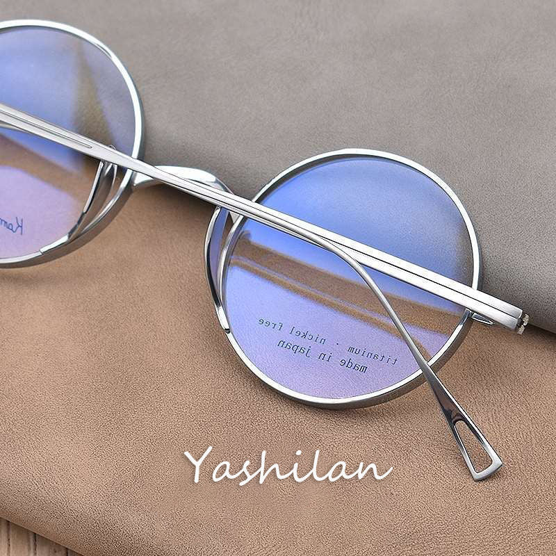 แว่นตาทรงกลมน้ำหนักเบาพิเศษ ไทเทเนียมแท้จากญี่ปุ่น / 4 สี