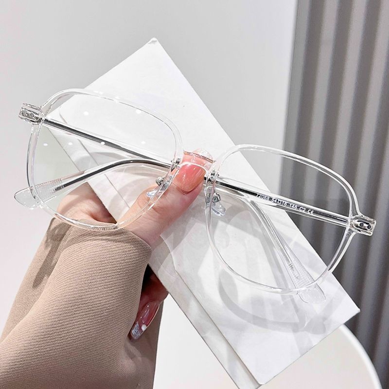 韓系大框素顏街拍鉚釘鏡框/6色