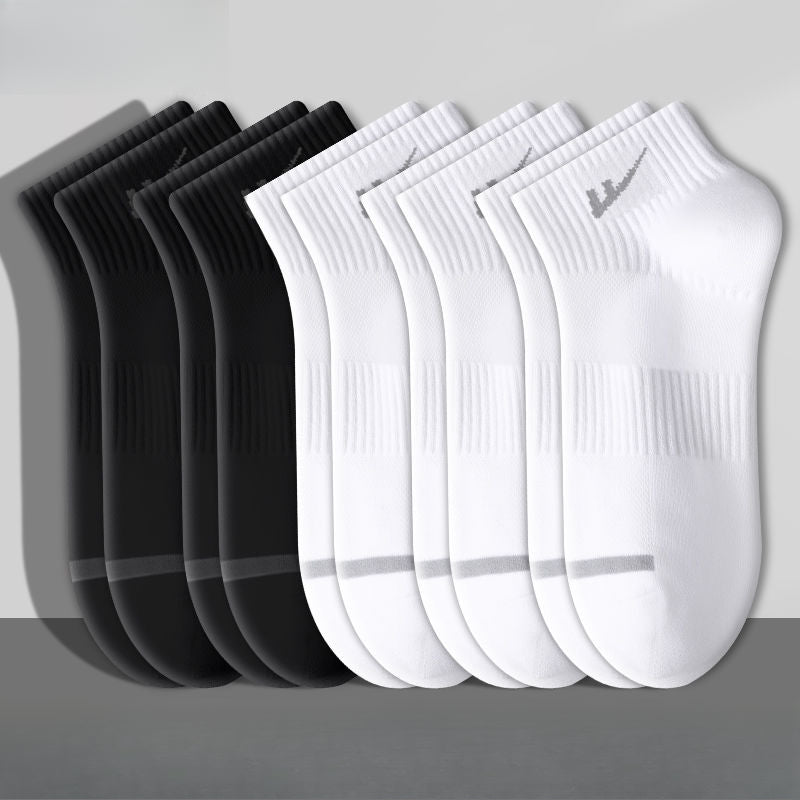 ถุงเท้ากีฬาผ้าฝ้ายสั้นตาข่ายระบายอากาศดูดซับเหงื่อ / 3 สี