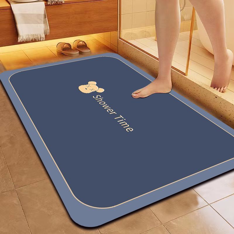 เสื่อปูพื้นไดอะตอมโคลน เรียบง่าย ทันสมัย กันลื่น ดูดซับน้ำ แห้งเร็ว / 18 แบบ