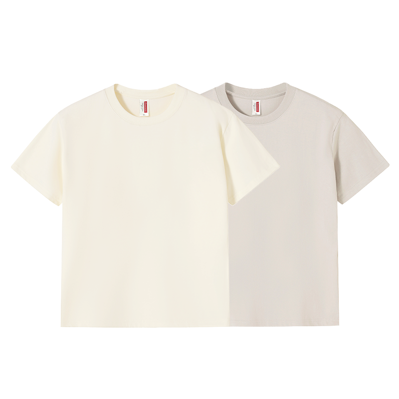 Round neck casual all-match plain cotton short T-sleeve / 8 colors