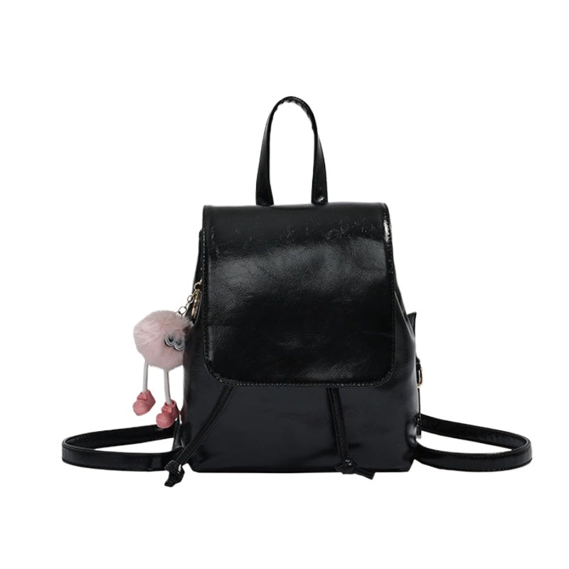 กระเป๋าเป้สะพายหลังแบบมีหัวเข็มขัดแม่เหล็ก น้ำหนักเบา หรูหรา เรียบง่าย / 4 สี