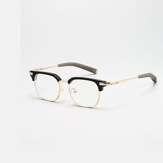 復古眉線鈦合金方形眼鏡框近/7色