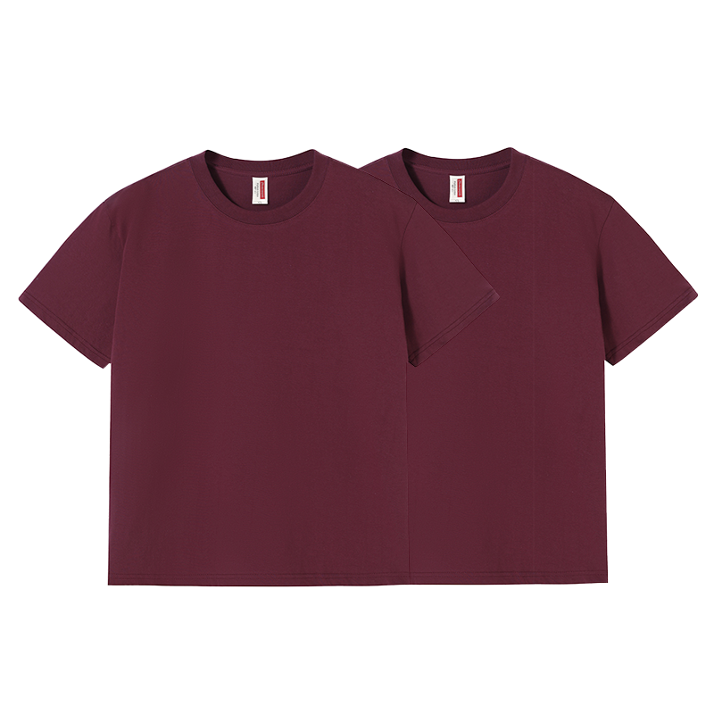 Round neck casual all-match plain cotton short T-sleeve / 8 colors