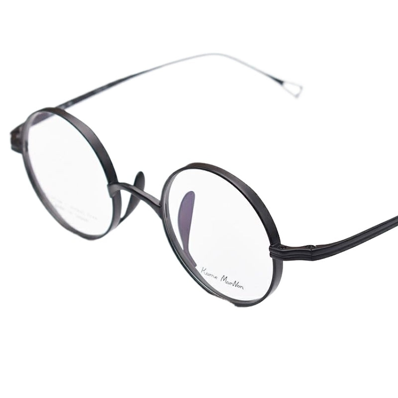 แว่นตาทรงกลมน้ำหนักเบาพิเศษ ไทเทเนียมแท้จากญี่ปุ่น / 4 สี