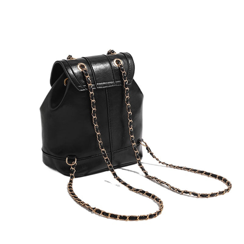 กระเป๋าเป้สะพายข้างโซ่ทอง สไตล์ชาแนล/3 สี