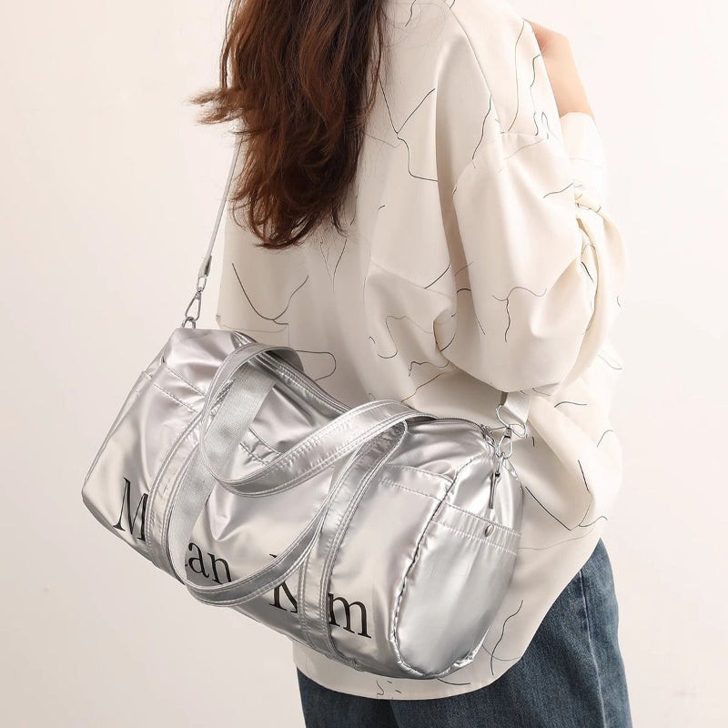 กระเป๋าเดินทางแบบถือขึ้นเครื่องลายตัวอักษรหรูหราน้ำหนักเบาทันสมัย/2 สี