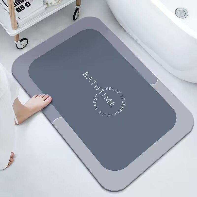 พรมปูพื้นไดอะตอมแบบเรียบง่าย แห้งเร็ว ดูดซับน้ำ กันลื่น และป้องกันสิ่งสกปรก / 11 สี