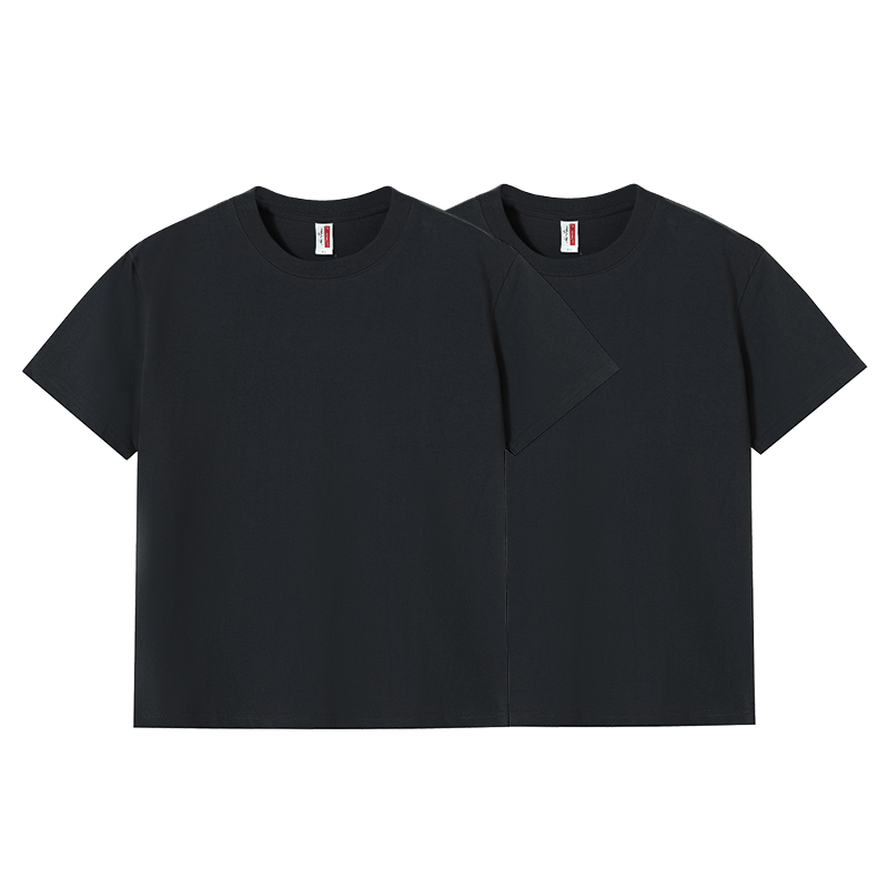 Round neck casual all-match plain cotton short T-sleeve / 8 colors