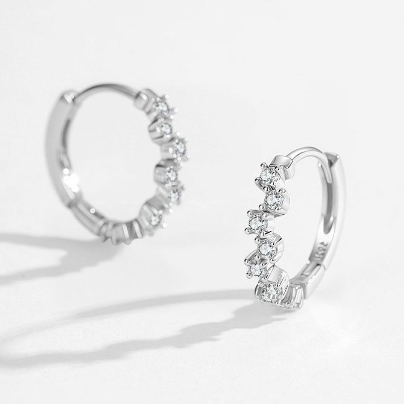 ต่างหูประดับเพชรหรูหราสไตล์ยุโรปและอเมริกา