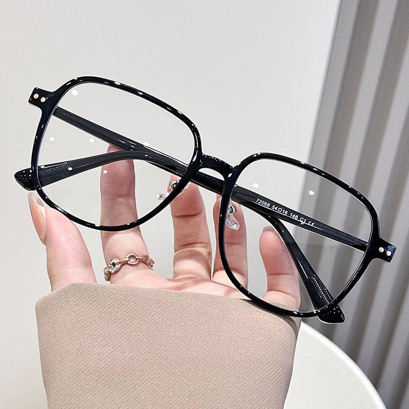 韓系大框素顏街拍鉚釘鏡框/6色