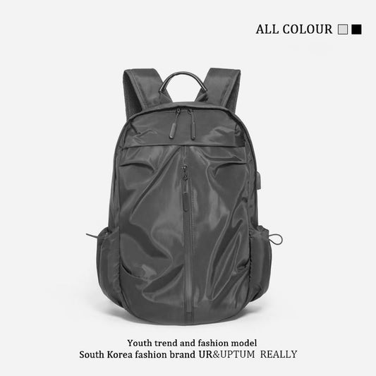 韓系簡約大容量電腦雙肩包/2色