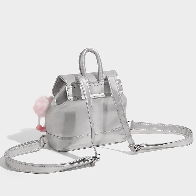 กระเป๋าเป้สะพายหลังมินิสไตล์ย้อนยุคแบบอเมริกัน / 3 สี