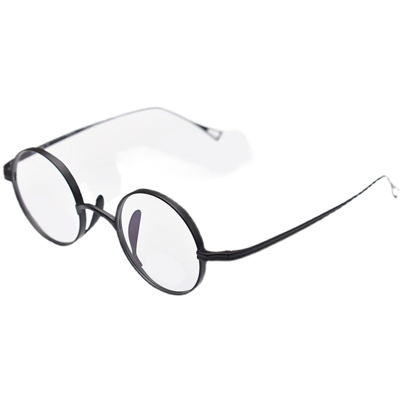 แว่นตาทรงกลมน้ำหนักเบาพิเศษ ไทเทเนียมแท้จากญี่ปุ่น / 4 สี