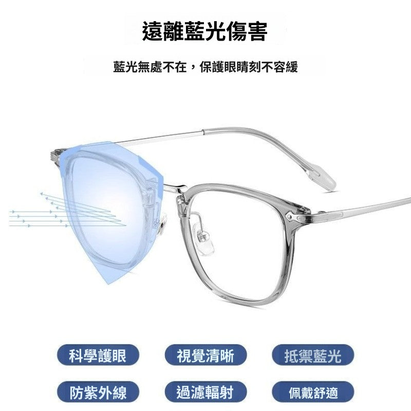痞帥斯文超輕潮流鏡框/3色