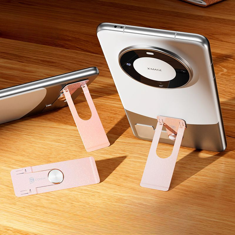 ที่วางโทรศัพท์มือถือแบบโลหะหมุนได้บางเฉียบพับได้มองไม่เห็น / 9 สี